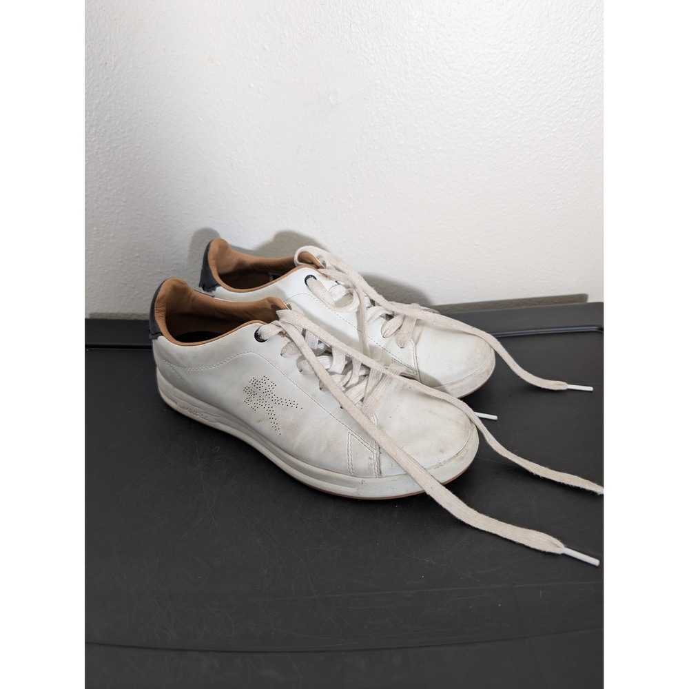Kuru Roam Court Sneakers Women 8 White Leather Orthotic Low Top Walking Shoes